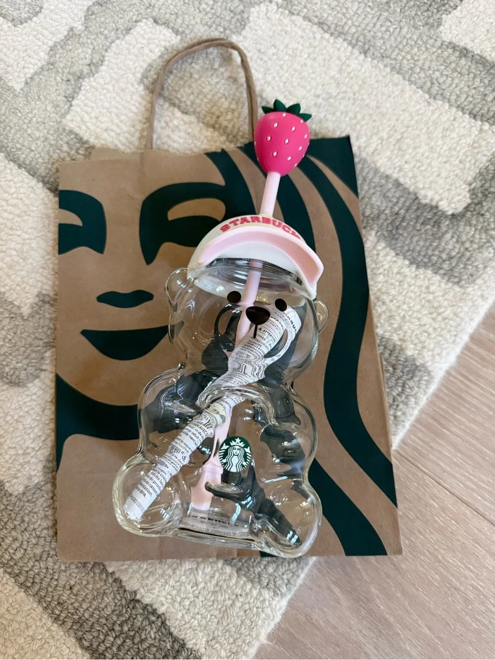 Starbucks Pink Drink Bearista Bear Cup